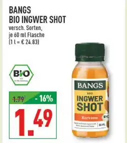 Marktkauf Bangs bio ingwer shot Angebot