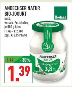 Marktkauf Andechser natur bio-jogurt Angebot