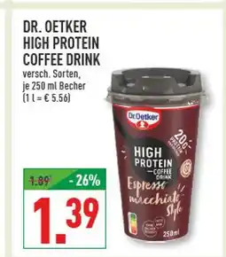 Marktkauf Dr. oetker high protein coffee drink espresso macchiato style Angebot