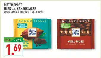 Marktkauf Ritter sport nussklasse Angebot