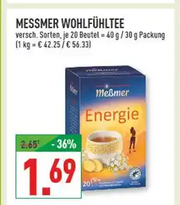 Marktkauf Meßmer wohlfühltee energie Angebot