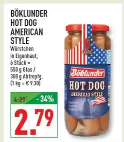 Marktkauf Böklunder hot dog american style Angebot