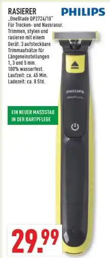 Marktkauf Philips oneblade qp2724/10 rasierer Angebot