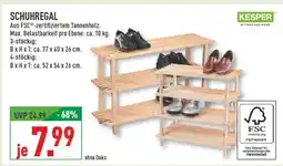 Marktkauf Kesper schuhregal 3-stöckig Angebot