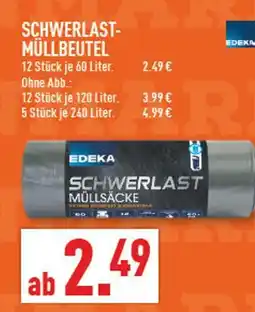 Marktkauf Edeka schwerlast müllbeutel 12 stück je 60 liter Angebot
