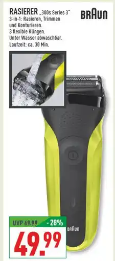 Marktkauf Braun rasierer 300s series 3 Angebot