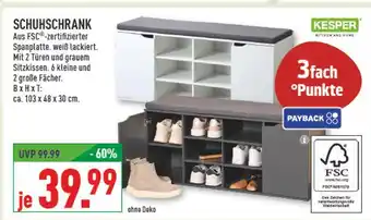 Marktkauf Kesper schuhschrank Angebot