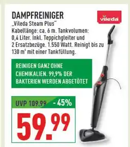 Marktkauf Vileda dampfreiniger vileda steam plus Angebot