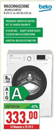 Marktkauf Beko waschmaschine Angebot