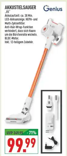 Marktkauf Genius akkustielsauger x5 Angebot