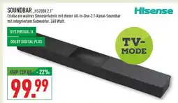 Marktkauf Hisense soundbar hs2000 2.1 Angebot