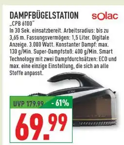 Marktkauf Solac dampfbügelstation cpb 6100 Angebot