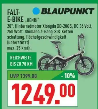 Marktkauf Blaupunkt falt-e-bike henri Angebot