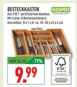 Marktkauf Kesper besteckkasten Angebot