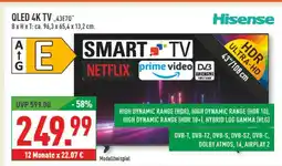 Marktkauf Hisense qled 4k tv 43e70 Angebot