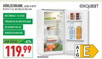 Marktkauf Exquisit kühlschrank ks85-v-091e Angebot