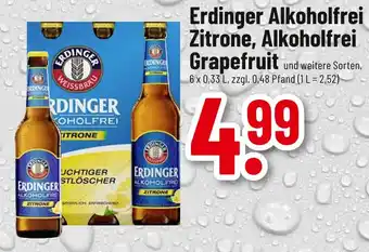 trinkgut Erdinger alkoholfrei zitrone Angebot