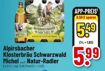 trinkgut Alpirsbacher klosterbräu schwarzwald michel natur-radler Angebot
