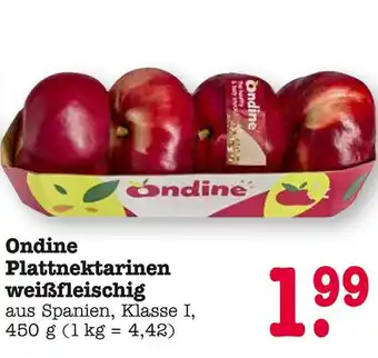 E-Center Ondine plattnektarinen weißfleischig Angebot
