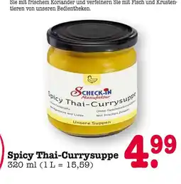 E-Center Scheck-in manufaktur spicy thai-currysuppe Angebot