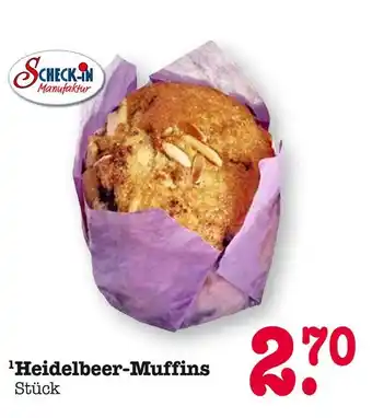 E-Center Scheck-in manufaktur heidelbeer-muffins Angebot