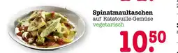 E-Center Spinatmaultaschen auf ratatouille-gemüse Angebot