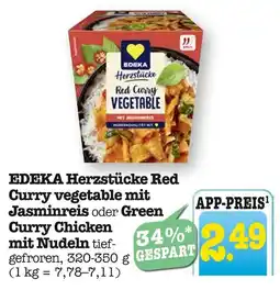 E-Center Edeka herzstücke red curry vegetable mit jasminreis Angebot