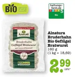 E-Center Alnatura bruderhahn bio geflügel bratwurst Angebot