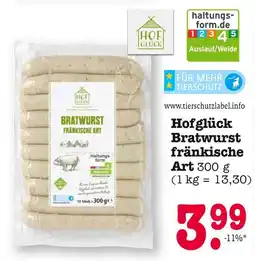 E-Center Hofglück bratwurst fränkische art Angebot