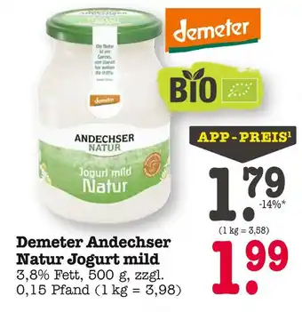 E-Center Demeter andechser natur joghurt mild Angebot