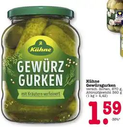 E-Center Kühne gewürzgurken Angebot
