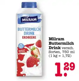 E-Center Milram buttermilch drink erdbeere Angebot