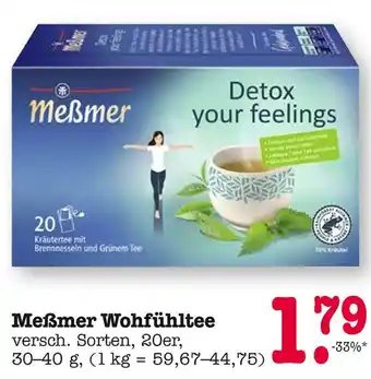 E-Center Meßmer wohlfühltee Angebot