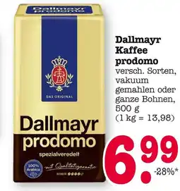 E-Center Dallmayr kaffee prodomo Angebot