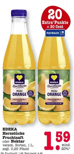E-Center Edeka herzstücke fruchtsaft Angebot