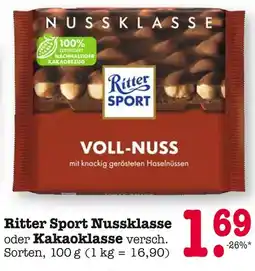E-Center Ritter sport nussklasse Angebot