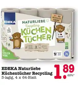 E-Center Edeka naturliebe küchentücher recycling Angebot