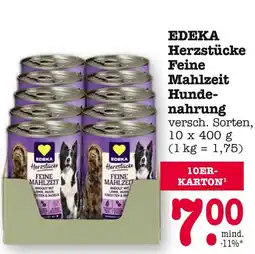 E-Center Edeka herzstücke feine mahlzeit hundenahrung Angebot