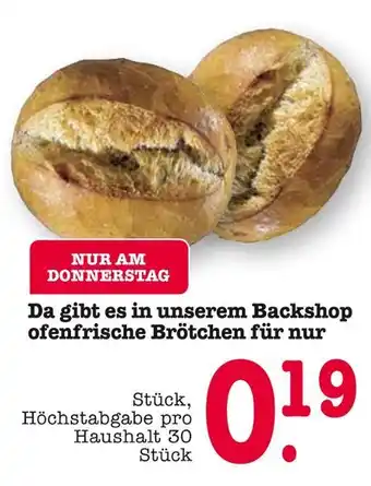 E-Center Ofenfrische brötchen Angebot