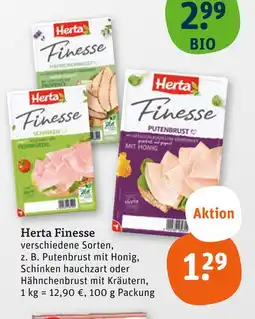 tegut Herta finesse putenbrust mit honig Angebot