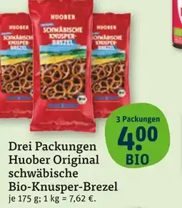 tegut Huober original schwäbische bio-knusper-brezel Angebot