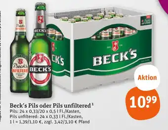 tegut Beck's pils Angebot