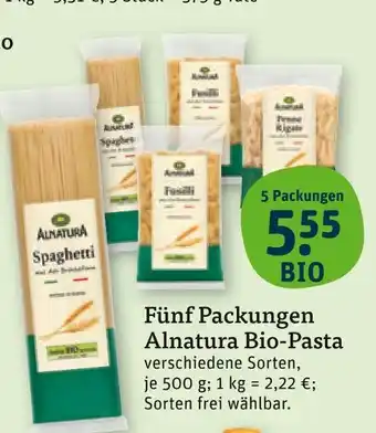 tegut Alnatura spaghetti Angebot