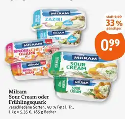 tegut Milram sour cream Angebot