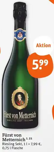 tegut Fürst von metternich riesling sekt Angebot