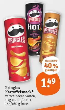 tegut Pringles kartoffelsnack original Angebot