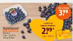 tegut Heidelbeeren Angebot