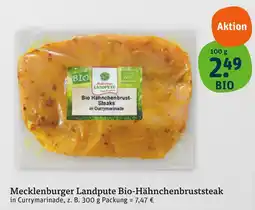tegut Mecklenburger landpute bio-hähnchenbruststeak Angebot