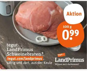 tegut Landprimus schweinebraten Angebot