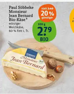 tegut Paul söbbeke monsieur jean bernard bio-käse Angebot